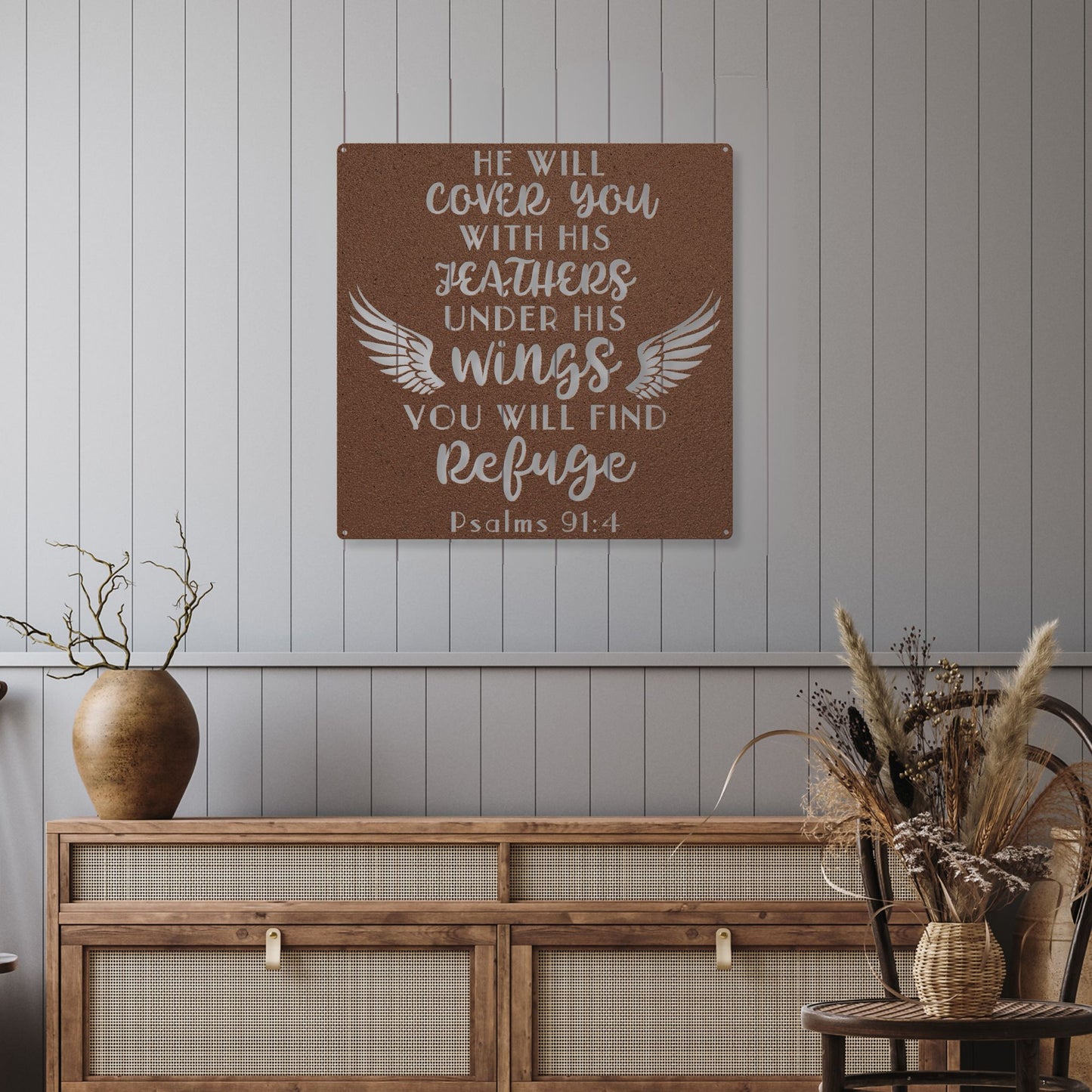Divine Shelter Metal Wall Art